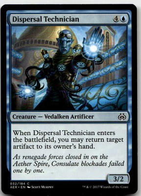 Dispersal Technician, Aether Revolt #32 MTG