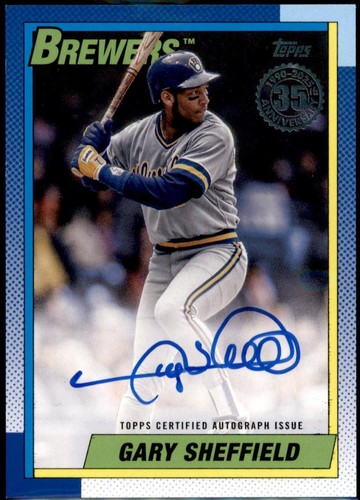Gary Sheffield 2025 Topps Pristine Gold AUTO /50 #PPAR-GS Atlanta 