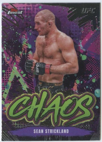 2024 Topps Finest UFC - Sean Strickland #CHA-11
