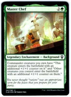MTG Master Chef 241 Foil Commander Legends: Battle of Baldur's Gate