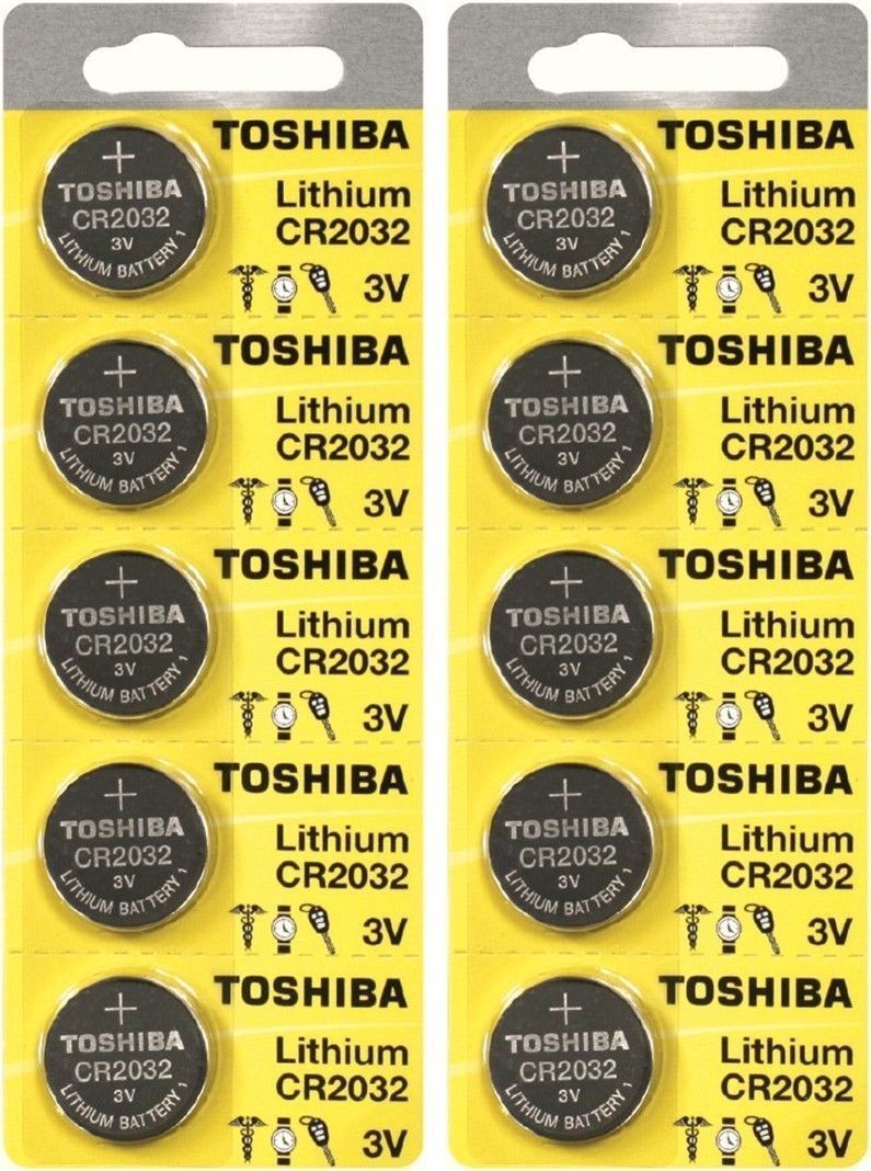 ️ Одноразовая батарейка 10 x New Original Toshiba CR2032 CR 2032 3V ...