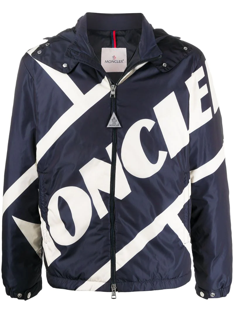 Pre-owned Moncler Bert Hooded Jacket Down Filled Large Size 4 In Blue