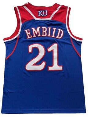 New Mens Basketball Jersey Embiid #21 School Jersey Top Stitched S-XXL