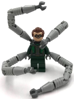 Lego New Dr. Octopus Otto Octavius Doc Ock Dark Green Suit Mechanical Arms