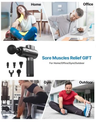 RENPHO RP-GM171 Active Handhled Body Massager Gun - Black