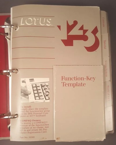 Vtg 1984 LOTUS 1-2-3 123 5.25