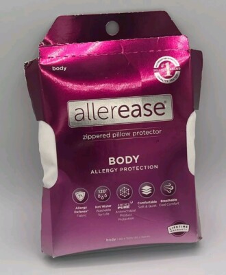 Allerease Zippered body pillow protector/20x52''