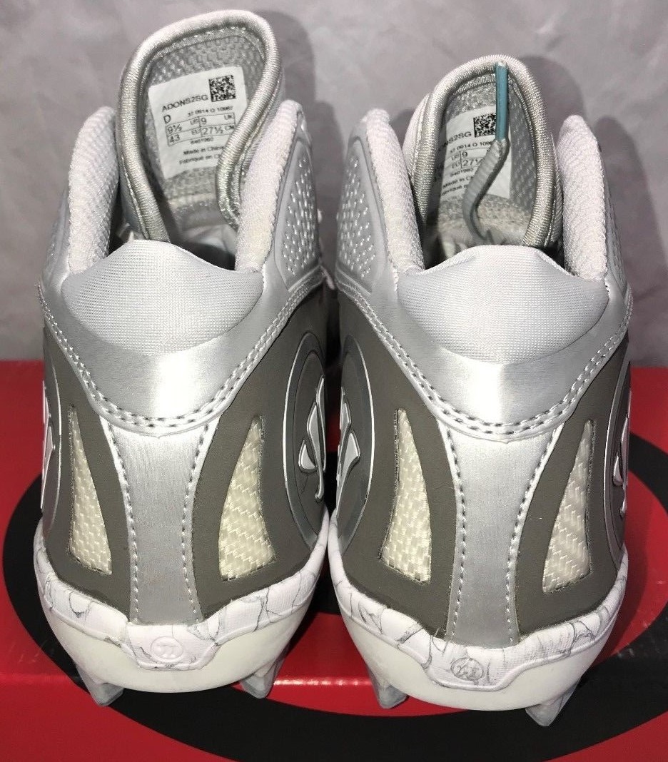 Warrior Adonis 2.0 Mens Size 11 Lacrosse Lax Cleats White Grey New $145