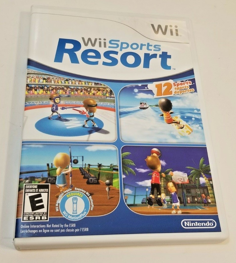 Nintendo Wii Sports and Sports Resort Bundle Lot Pack 6 in 1