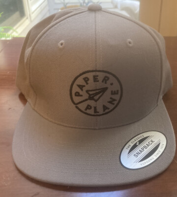 Paper Plane Yupoong Gray Baseball Hat