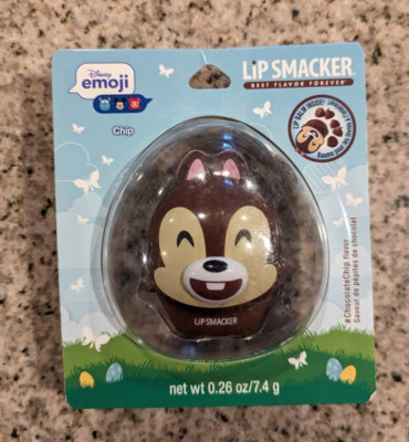 NEW ~ Emoji ~ LIP SMACKER ~ DISNEY ~Chip ~ Chocolate chip Flavor~