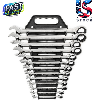 GEARWRENCH 13 Pc. 12 Pt. Ratcheting Combination Wrench Set, SAE - 9312