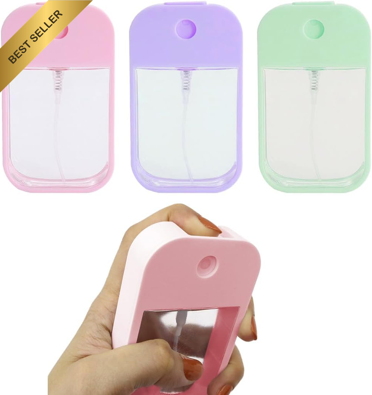 2 Pack Small Spray Bottles 45Ml Fine Mist Spray Reusable Small Portable Cardboar