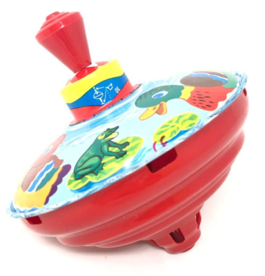 Kinderkreissel mit Tiermotiven - Enten Frösche Fische ca. 13 cm hoch