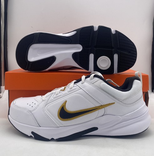 

Мужские прогулочные кроссовки Nike Defy All Day Extra Wide White Black Gold DM7564-103, Белый, Nike Defy All Day