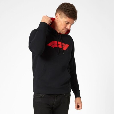 CASTORE F1 LOGO HOODIE BLACK HOODED SWEATSHIRT SIZE 2XL BNWT RRP £72