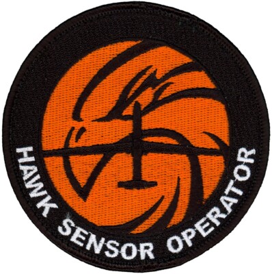 USAF 12th RECONNAISSANCE SQUADRON - RQ-4 HAWK SENSOR OPERATOR PATCH