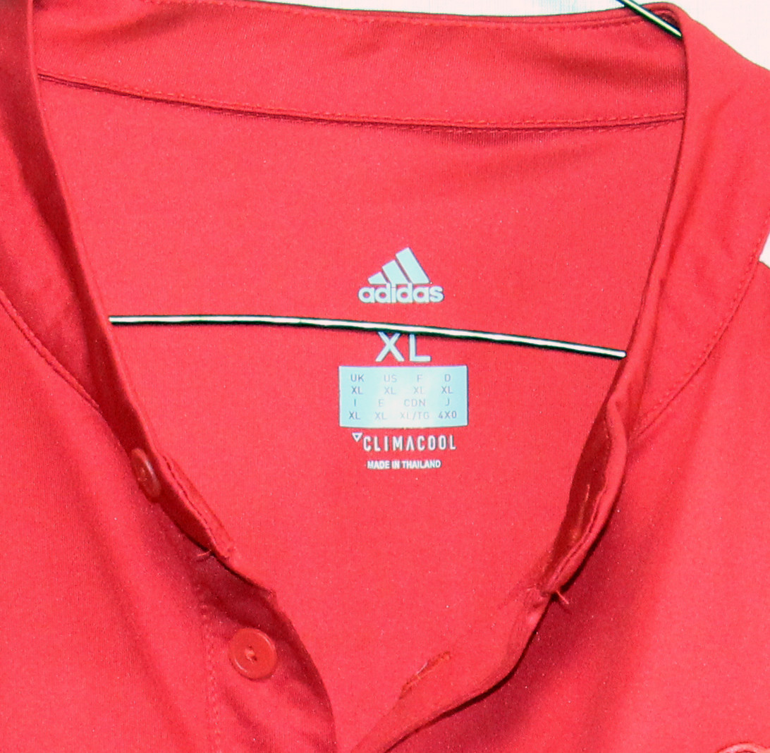 Manchester United Adidas Soccer Football Jersey XL Red #16 Perry