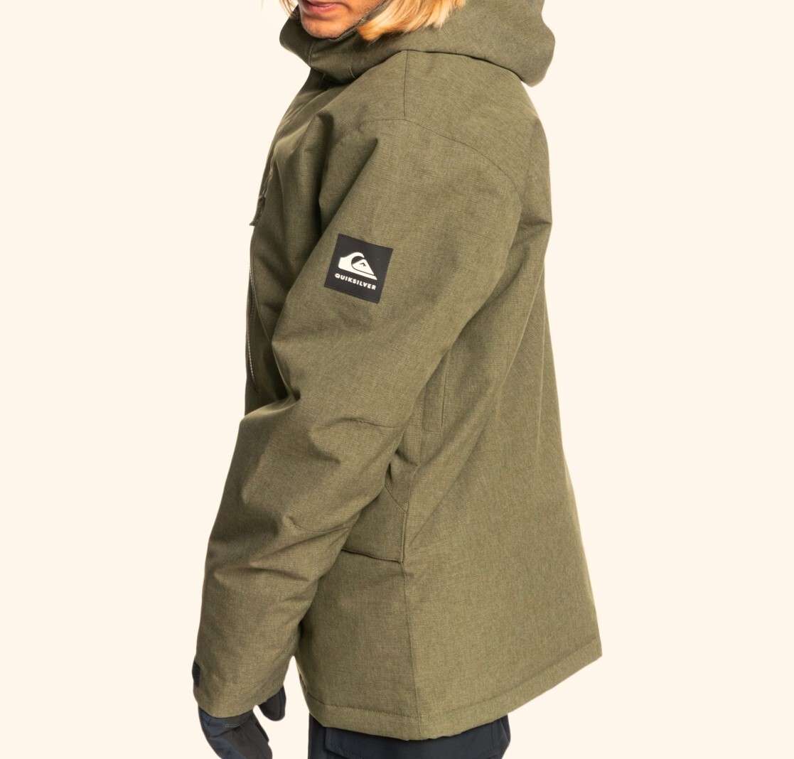 QUIKSILVER QUIKSILVER MEN'S MISSION SOLID SNOW JACKET - CQW0 - LARGE -
