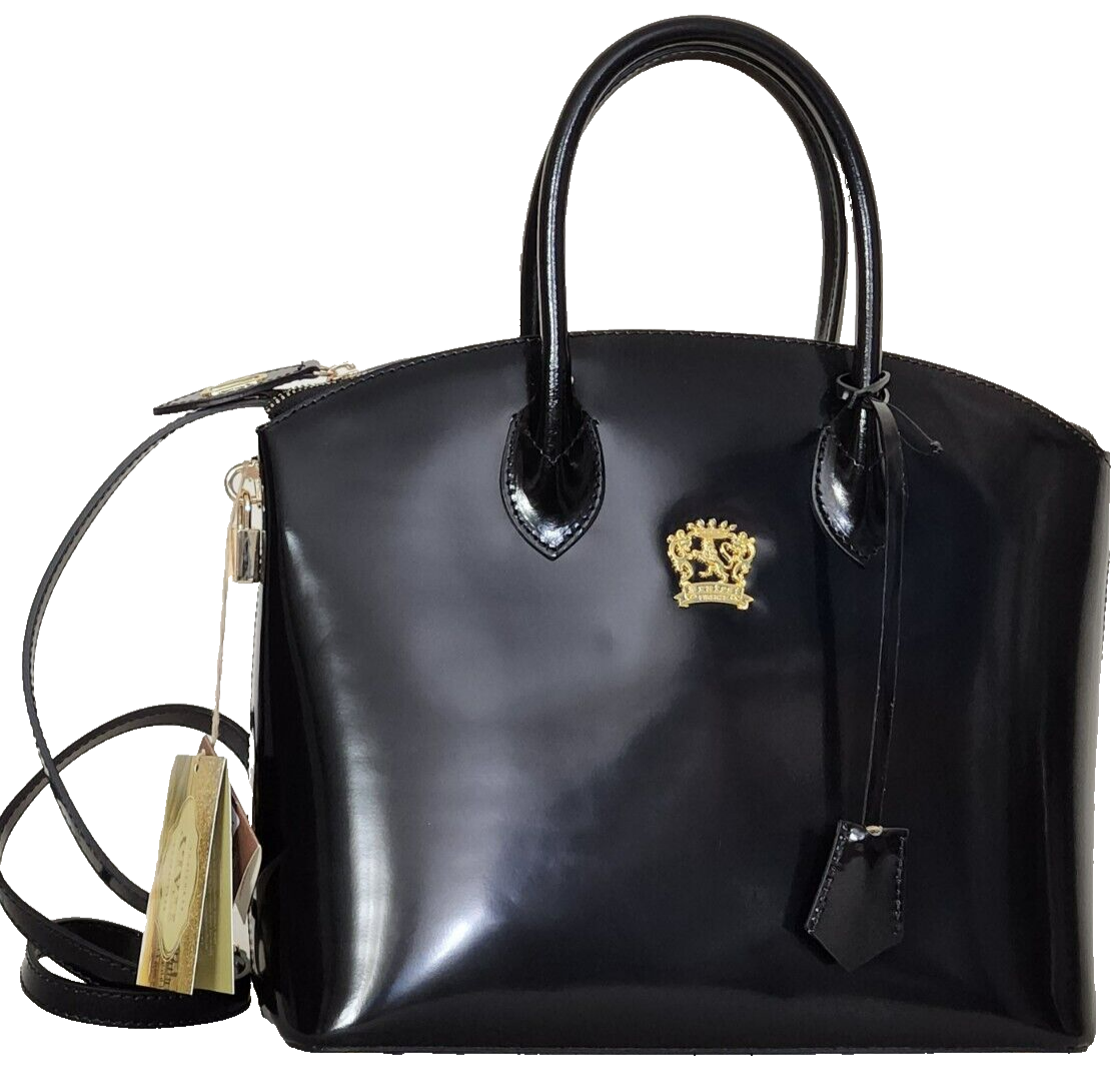 VERSACE♪セール♪D CALF LEATHER Versace Mini Bag Calf Embossing Croco in Black-Versace Gold