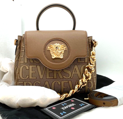 Versace Pre-Owned Medusa Head suede shoulder bag - Purple