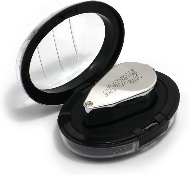 40x Loupe Magnifier Jewelry Magnifying Glass Loop Jewelers With Pocket ...