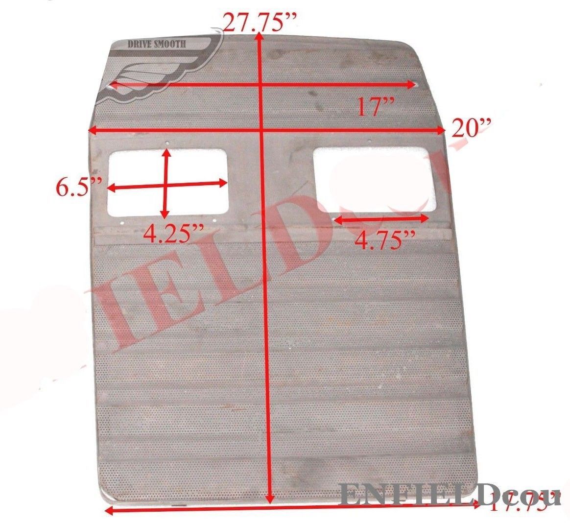 Front Bonnet Grill Grille With Light Hole Massey Ferguson 375 390 Tractor 