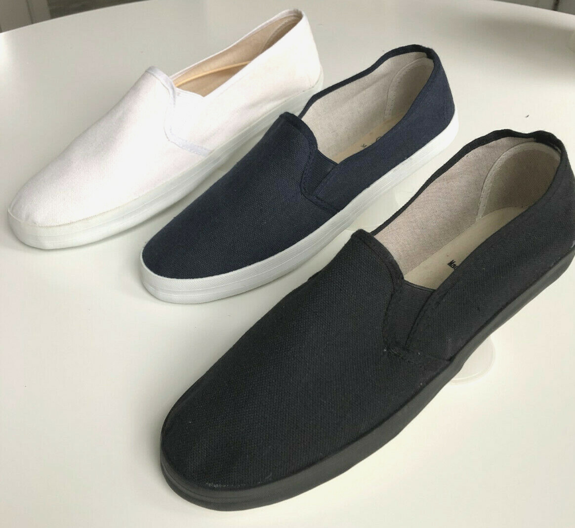 NEW MEN'S CANVAS CLASSIC SLIP ON DECK 