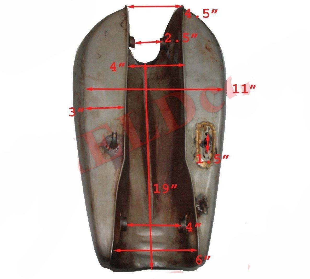 New Yamaha Rd 350 Petrol Gas Fuel Tank Raw Steel Bare Metal 