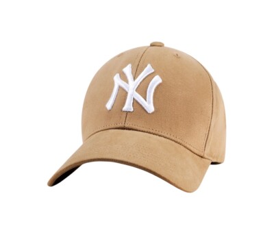 New York Adjustable Baseball Cap Premium 100% Cotton, Factory Model Unisex Khaki