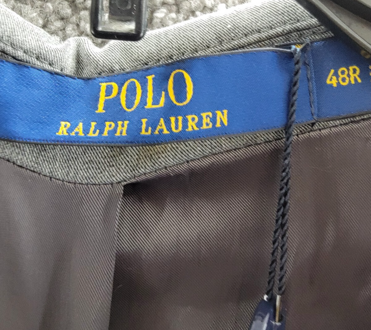 Polo Ralph Lauren Single-Breasted Twill Sport Coat Men's 48R Grey Notch Lapel - Picture 12 of 21
