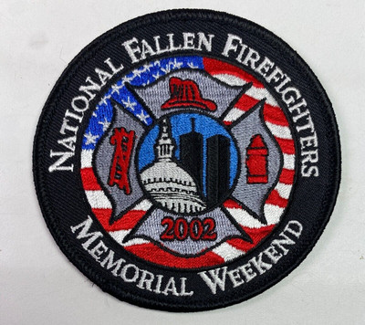 National Fallen Firefighters Memorial Weekend 2002 Fire Rescue Patch U9