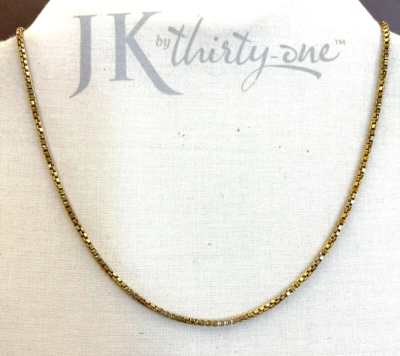 Monet Gold Tone Link Style Necklace eBay