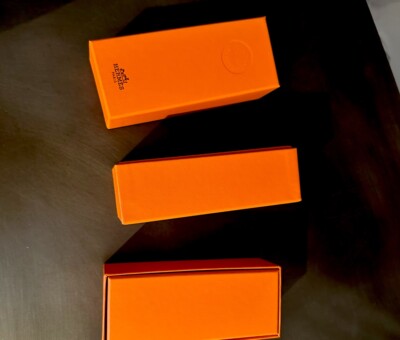Authentic Hermès Orange Boxes - 3 Same Size Perfume Boxes