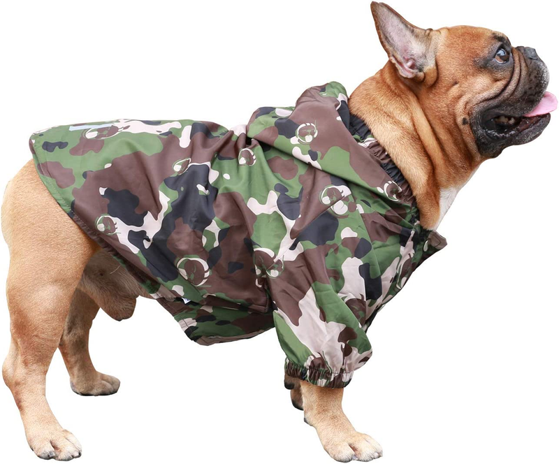 Lightweight Windbreaker Hooded Jacket For French Bullodg Pug Boston