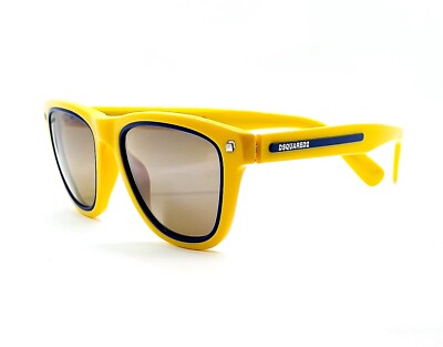 DSQUARED2 DQ0169 Patrick Sunglasses 39G Yellow/Mirror lenses 51 new