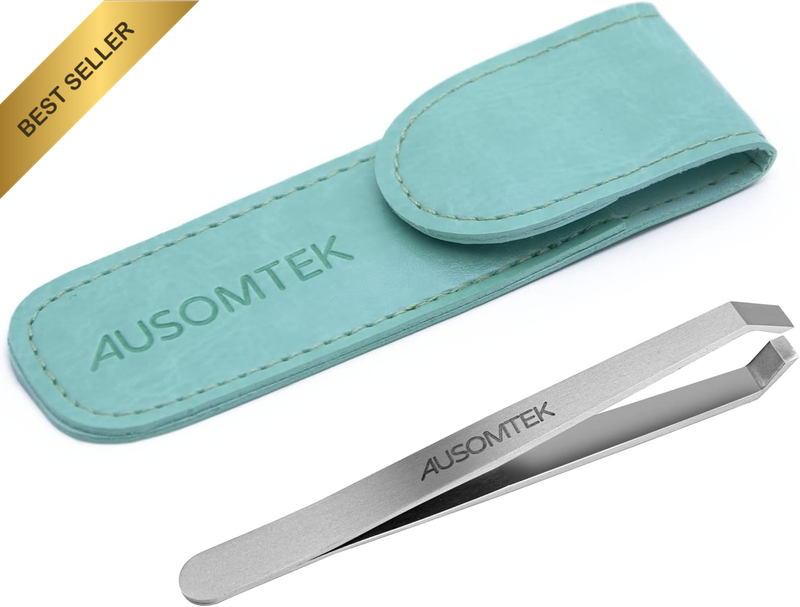 Beard Tweezers, White Hair Plucking Tweezers, Stainless Steel, Fine Hair Removal