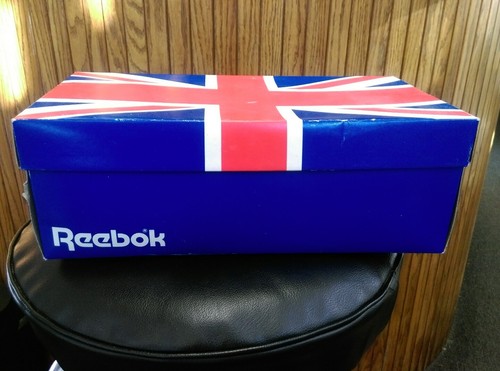 Vintage Empty Reebok Shoe Box Men's Club C 6-892 UK flag Logo 10 1/2