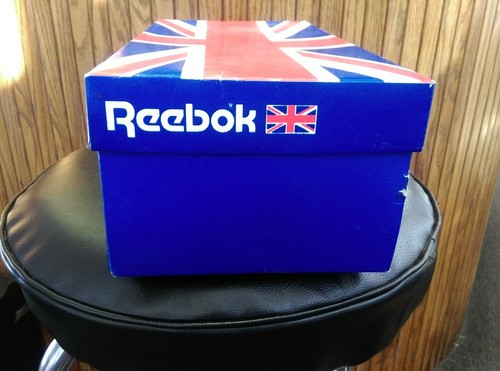 Vintage Empty Reebok Shoe Box Men's Club C 6-892 UK flag Logo 10 1/2