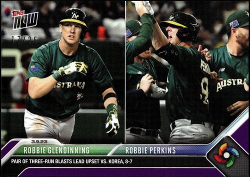 2023 Topps Now World Baseball Classic - Robbie Glendinning Robbie Perkins #WBC-6