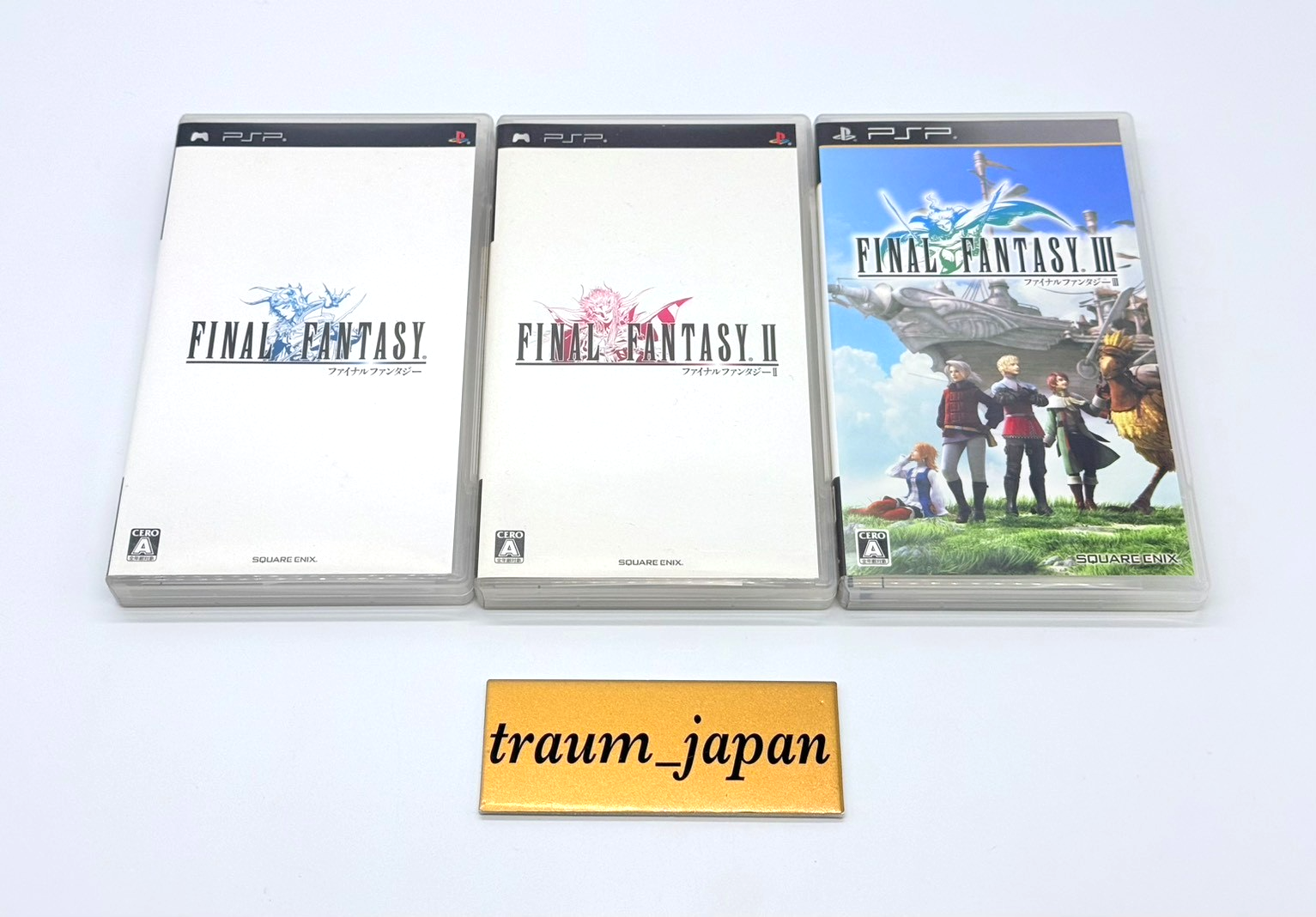 PSP Final Fantasy I II III set FF 1 2 3 Japan PlayStation Portable