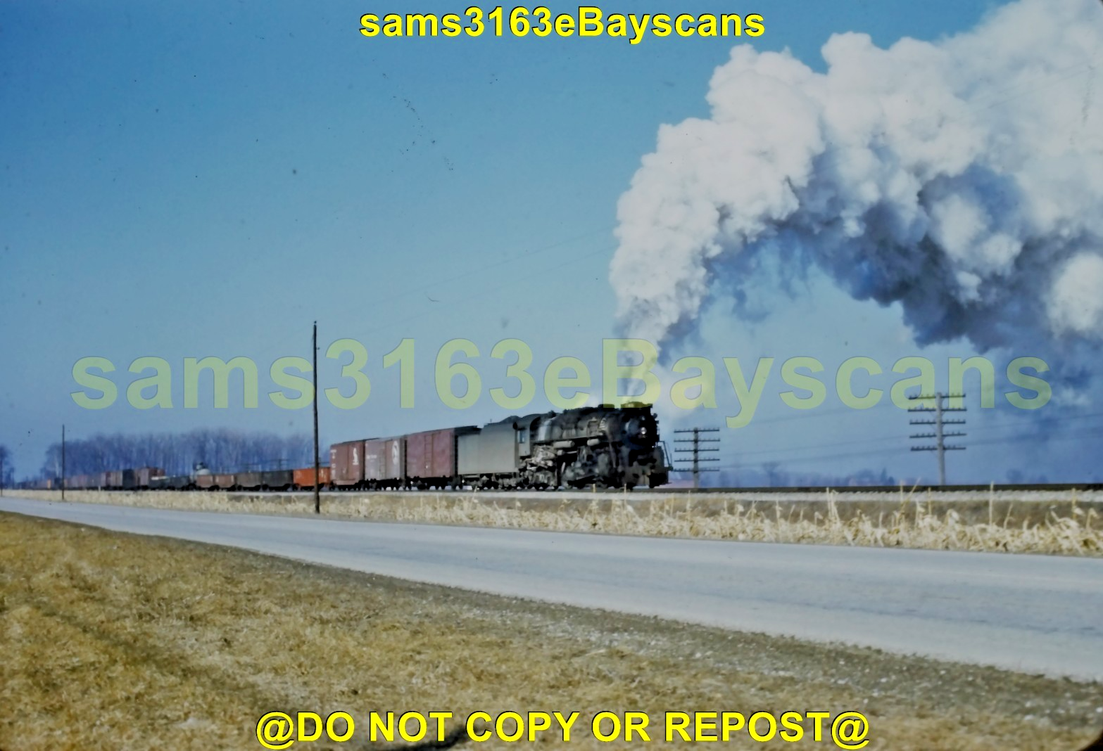 ORIGINAL SLIDE NICKEL PLATE ROAD BERKSHIRE 759 NO LOCATION 2 1958 (3) RED MOUNT