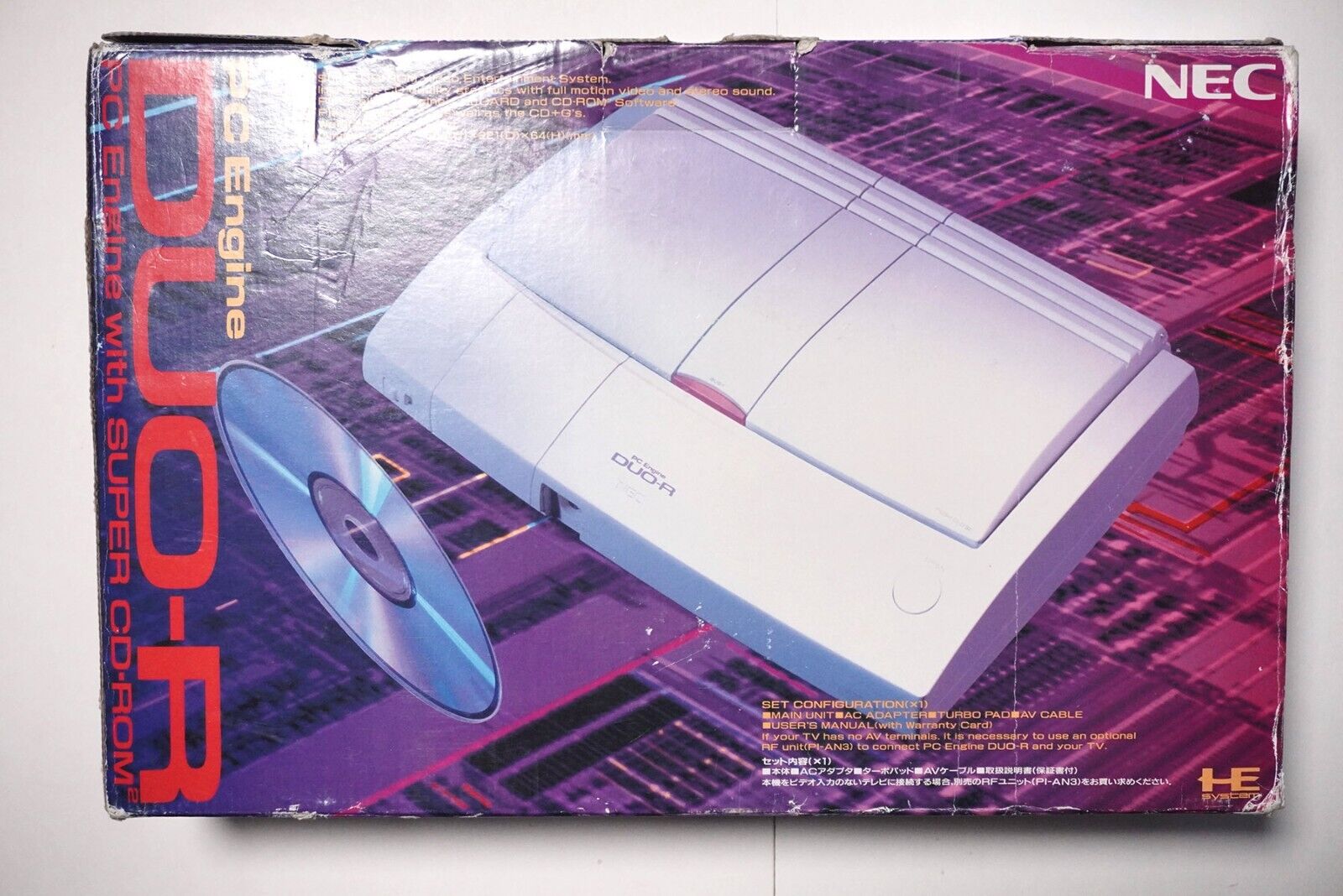 PC Engine Duo-R Console boxed Japan NEC PI-TG10 system US PC Engine Duo-R Console boxed Japan NEC PI-TG10 system US