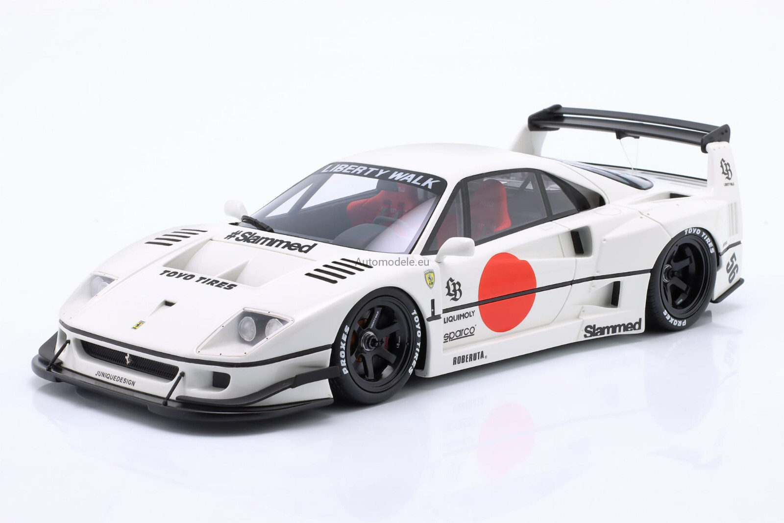 GTスピリットLiberty Walk F40 ホワイト 1/18 1/18 GT Spirit FERRARI F40 LB WORKS LBWK Liberty Walk -WHITE