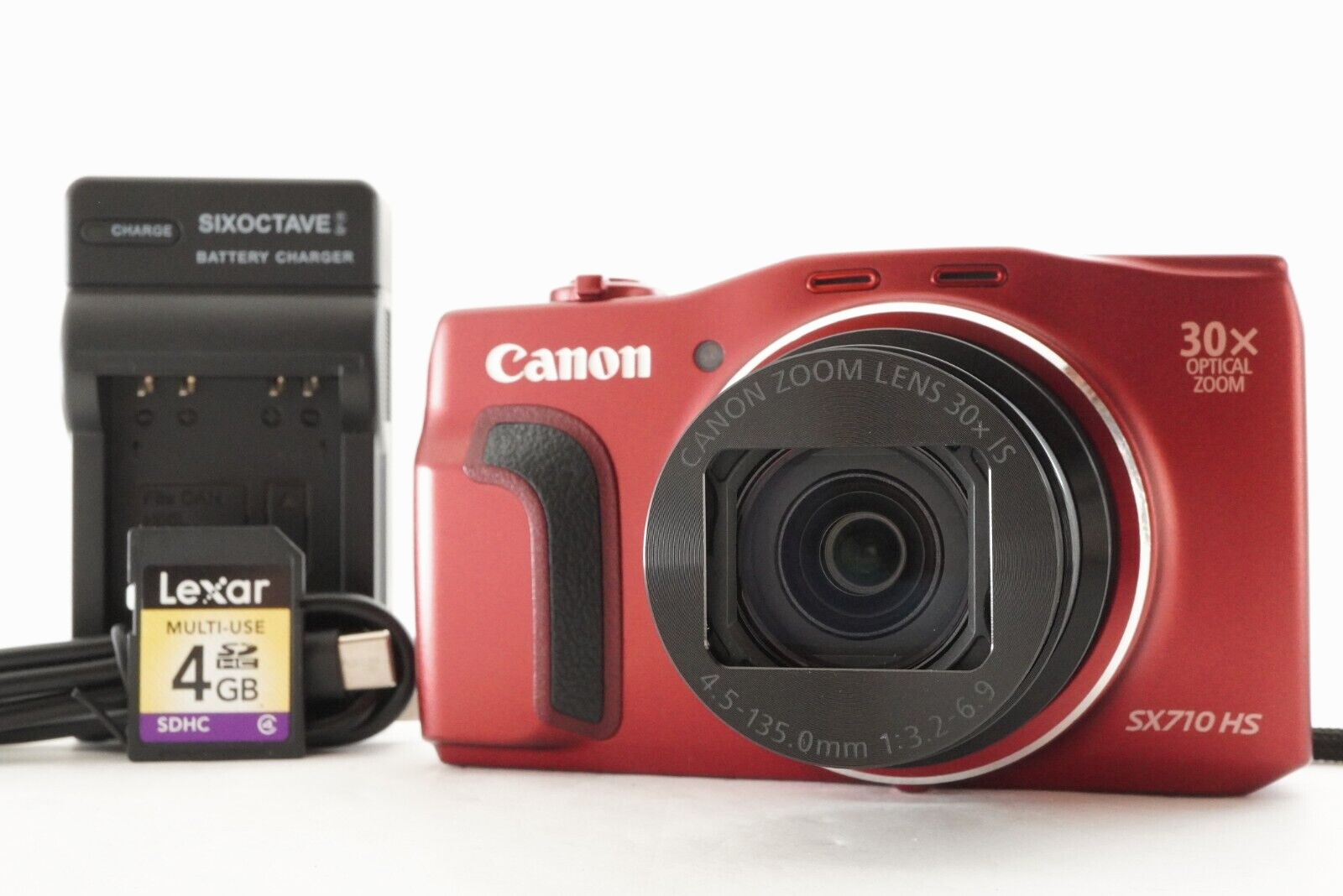 Canon PowerShot SX710 HS Red With 4GB SDHC Card Digital Canon PowerShot SX710 HS Red With 4GB SDHC Card Digital