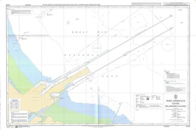 8145 Port D'Approche Guide Huanghua Gang Carte Maritime Marine Mur Admiralty