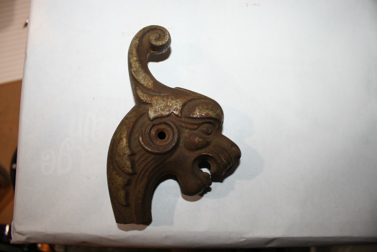 Antique Metal Gargoyle Hardware For Repurpose