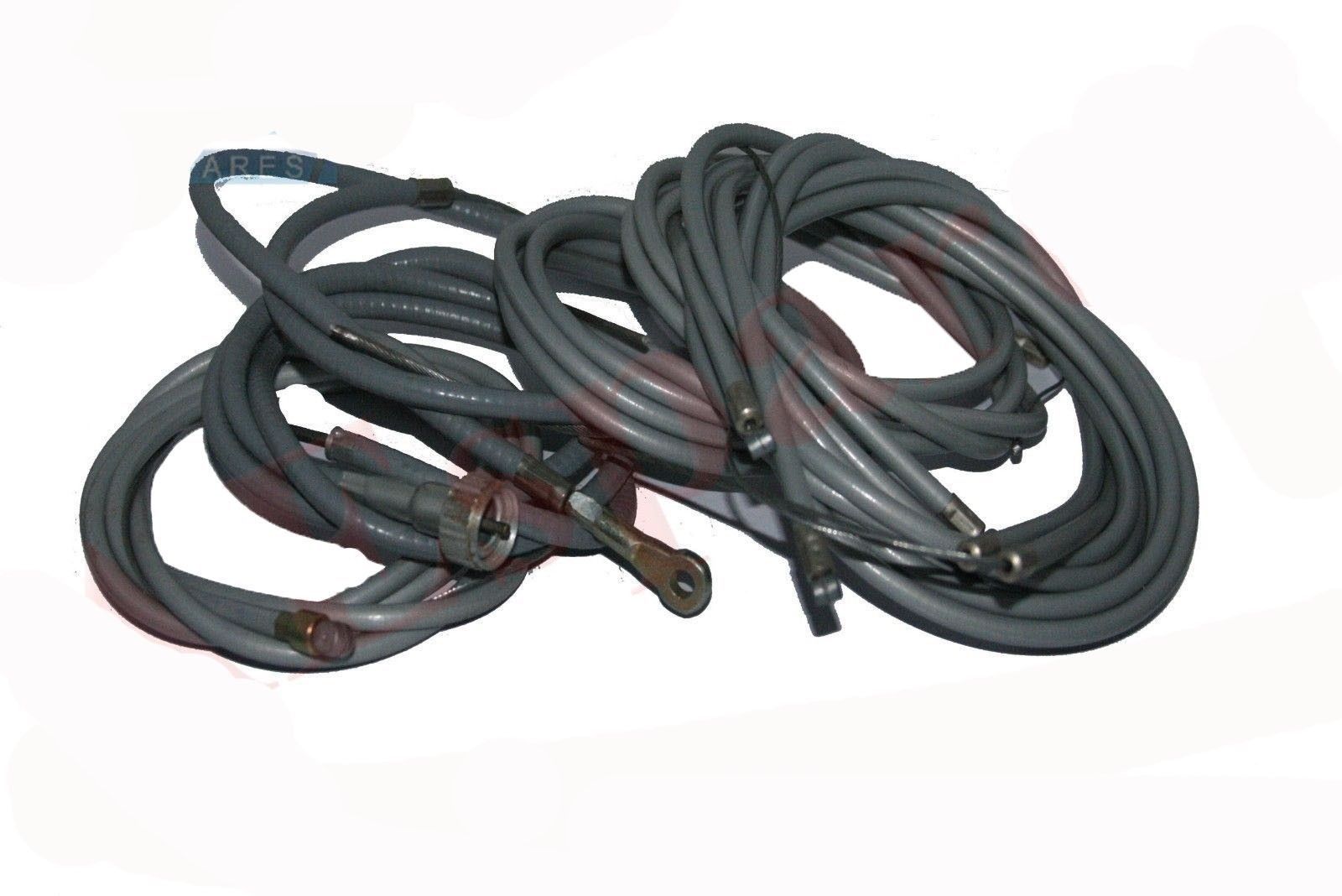 Vespa Cable Kit Teflon Lined Grey Vespa PV V50 Small Frame PK S Scooter  