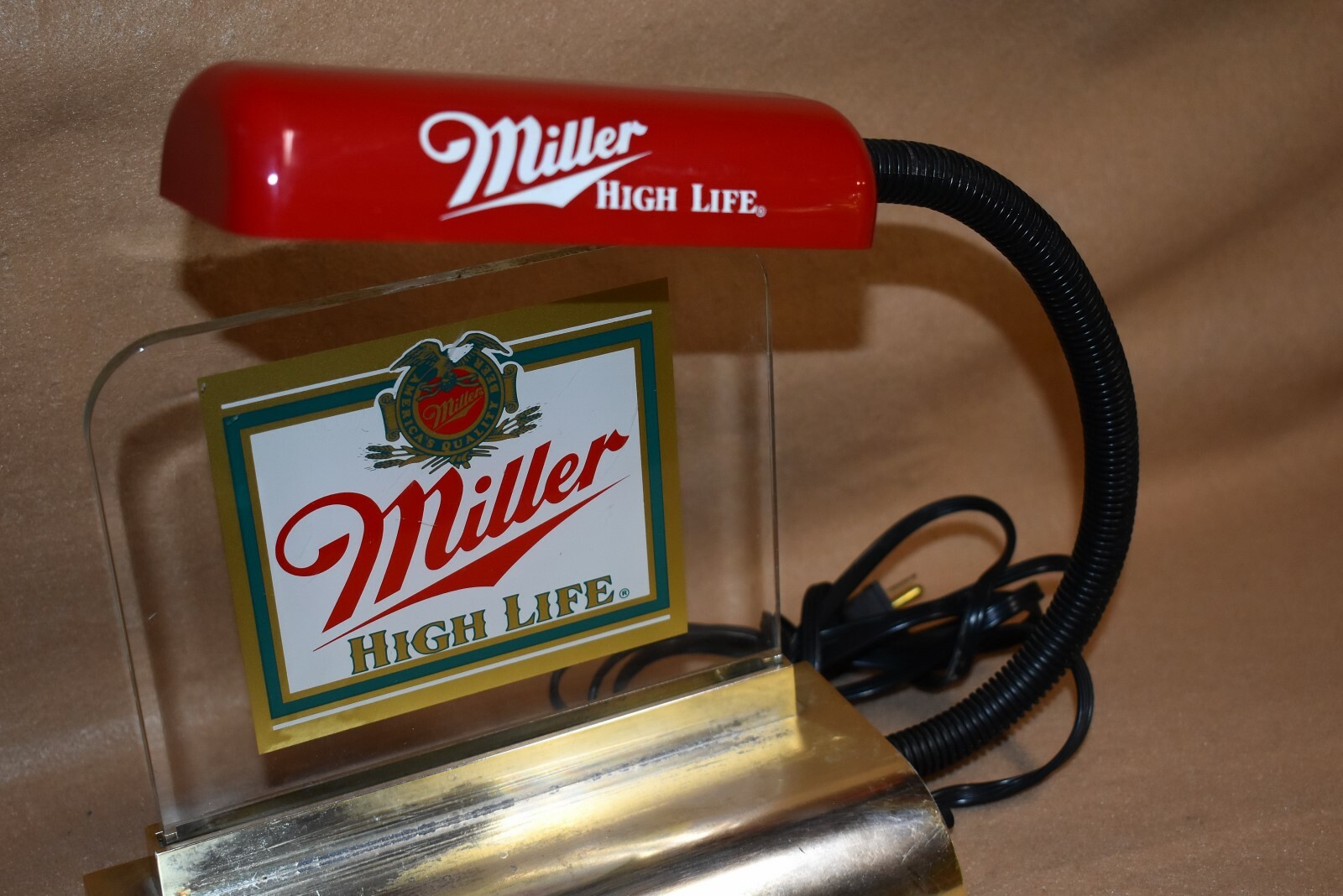 Vtg Miller High Life Beer Electric Advertising Cash Register Sign Flexible Light