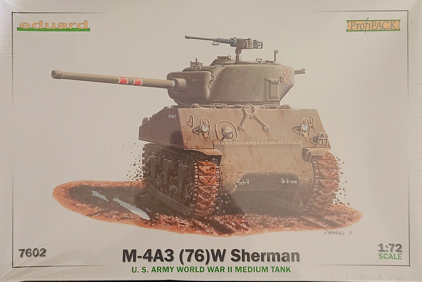 スムーズ 1/72 Eduard 7602: M4A3 (76)W Sherman (ProfiPack Ed Kit) | eBay